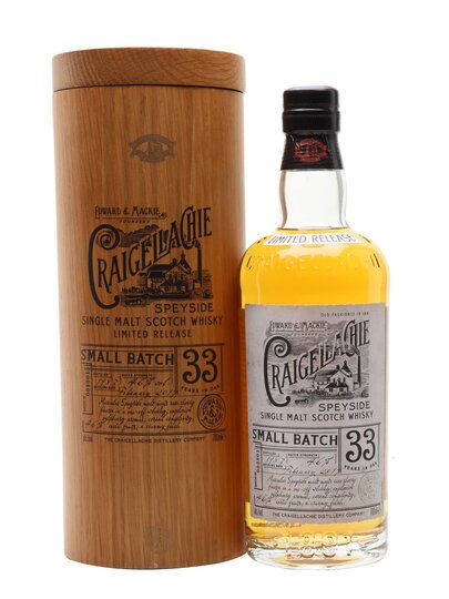 Craigellachie Limited Release Small Batch 33 Year Old Single Malt Scotch Whisky