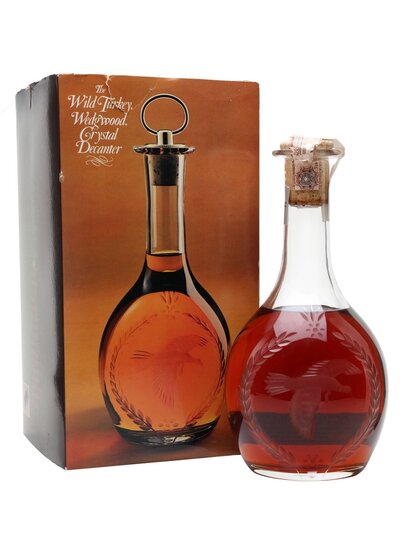 Wild Turkey Wedgwood Crystal Decanter Kentucky Straight Bourbon Whiskey