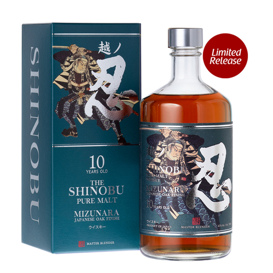 Shinobu Distillery 10 Year Old Mizunara Oak Finish Pure Malt Whisky