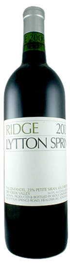 Ridge Vineyards Lytton Springs