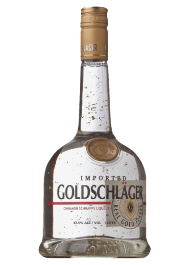 Goldschlager Cinnamon Schnapps Liqueur With Gold Flakes