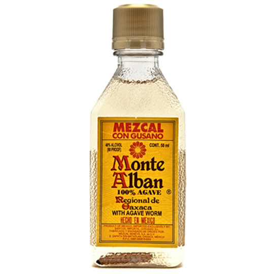 Monte Alban Mezcal Con Gusano With Agave Worm
