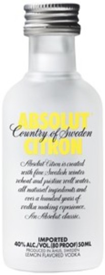 Absolut Citron Lemon Vodka