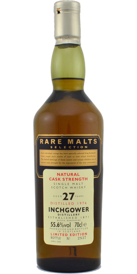 Rare Malts Selection Natural Cask Strength Inchgower 27 Years Old Limited Edition Single