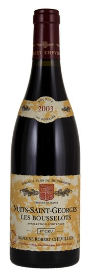 Domaine Robert Chevillon Les Bousselots Nuits Saint Georges Premier Cru